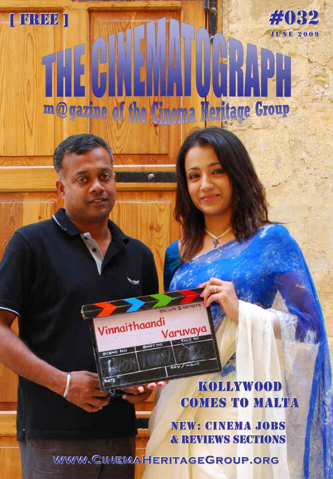 CINEMATOGRAPH |THE magazine side cover Issue 32 June 2009