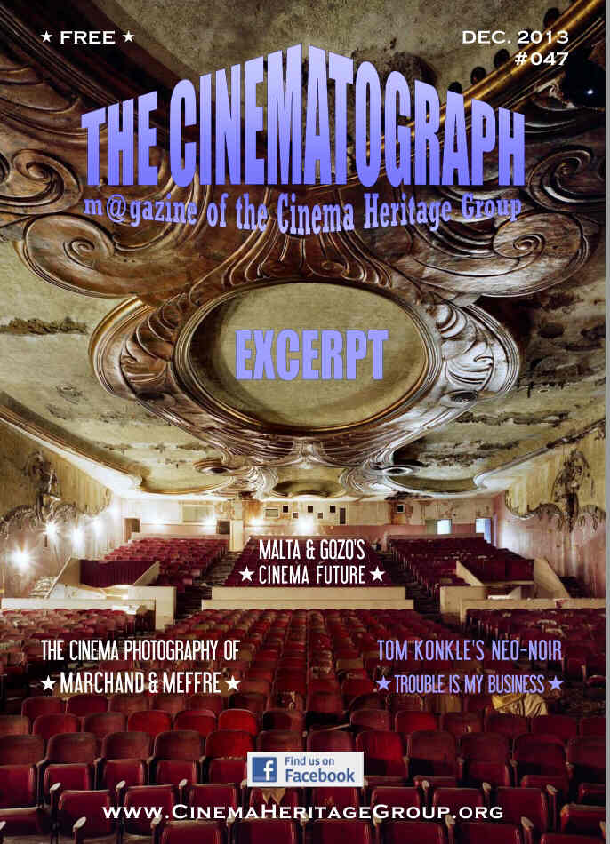 CINEMATOGRAPH |THE magazine side cover Issue 47 December 2013