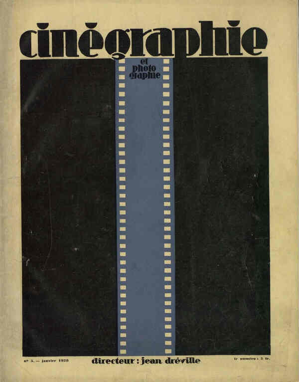 CINEGRAPHIE ET PHOTOGRAPHIE magazine side cover Issue 5 January 1928