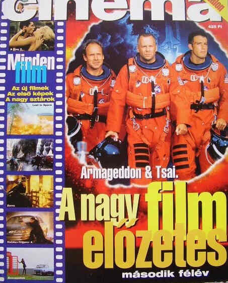 CINEMA (Hu) magazine side cover July/August 1998
