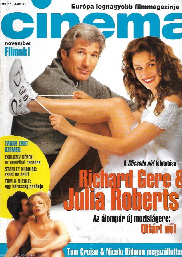 CINEMA (Hu) magazine side cover November 1999