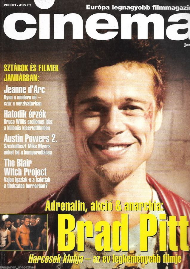 CINEMA (Hu) magazine side cover January 2000
