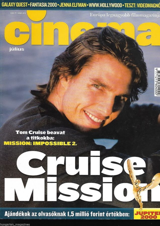 CINEMA (Hu) magazine side cover July 2000