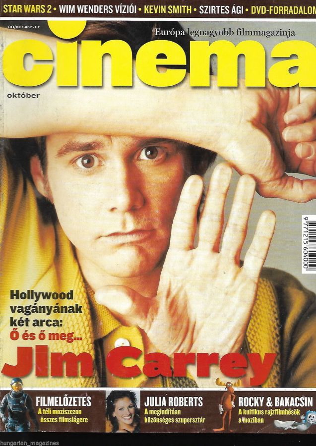 CINEMA (Hu) magazine side cover October 2000