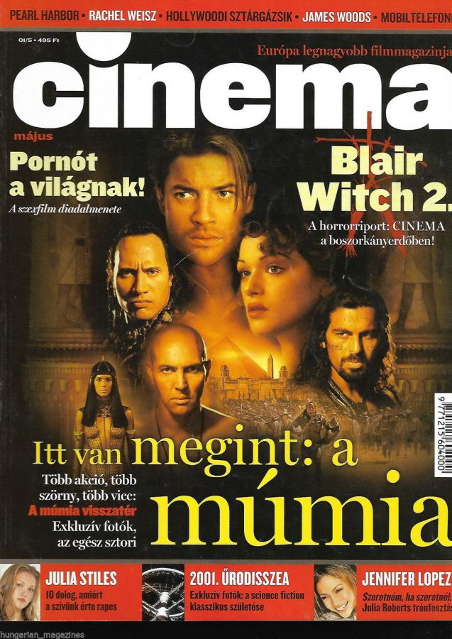 CINEMA (Hu) magazine side cover May 2001