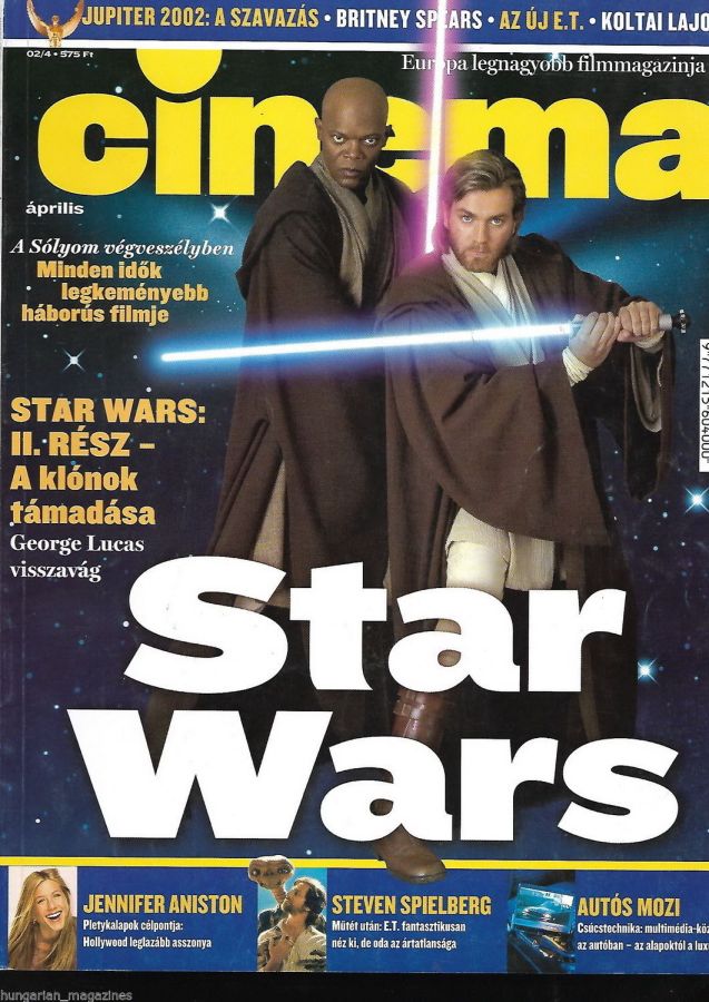 CINEMA (Hu) magazine side cover April 2002