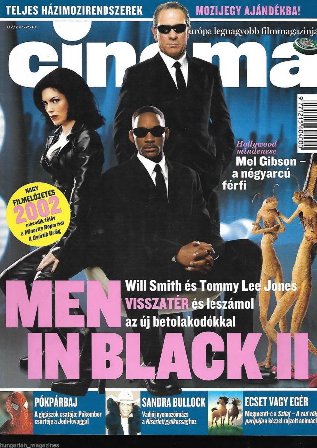 CINEMA (Hu) magazine side cover July 2002