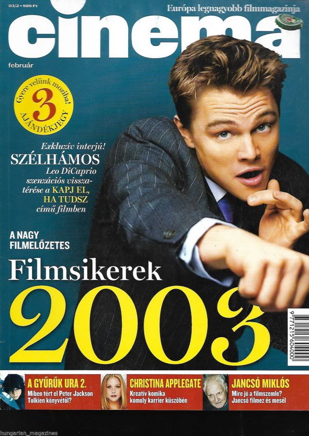 CINEMA (Hu) magazine side cover February 2003