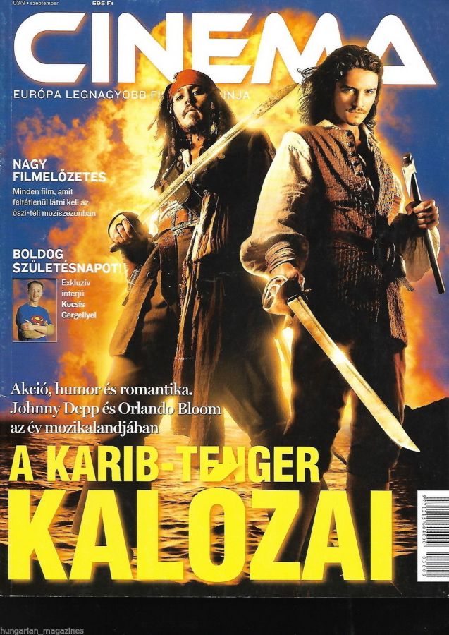 CINEMA (Hu) magazine side cover September 2003