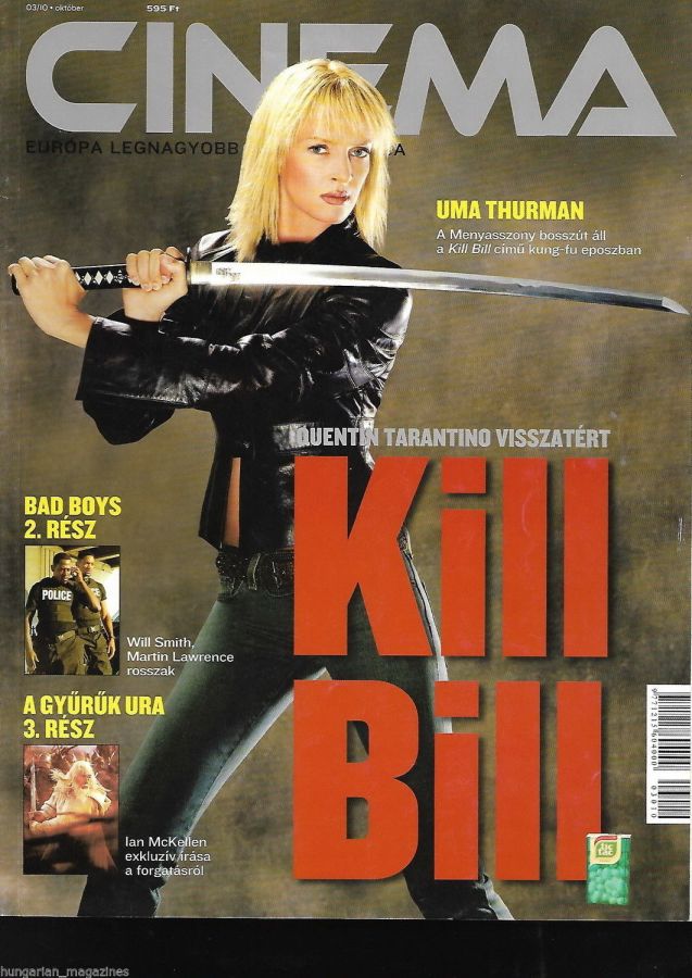 CINEMA (Hu) magazine side cover October 2003