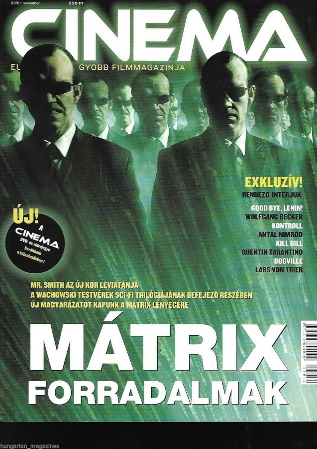 CINEMA (Hu) magazine side cover November 2003
