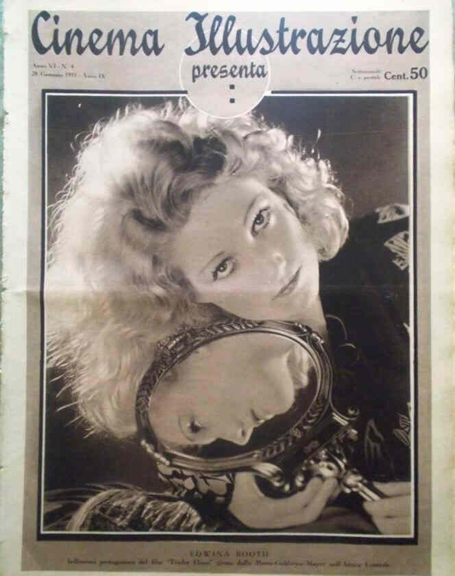 CINEMA ILLUSTRAZIONE magazine side cover Issue 4 28 January 1931