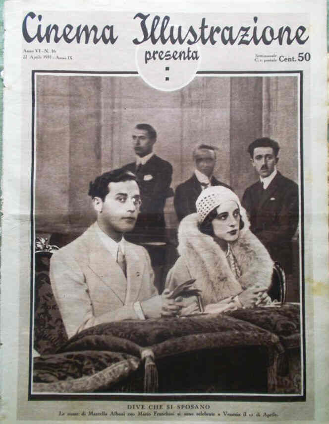 CINEMA ILLUSTRAZIONE magazine side cover Issue 16 22 April 1931