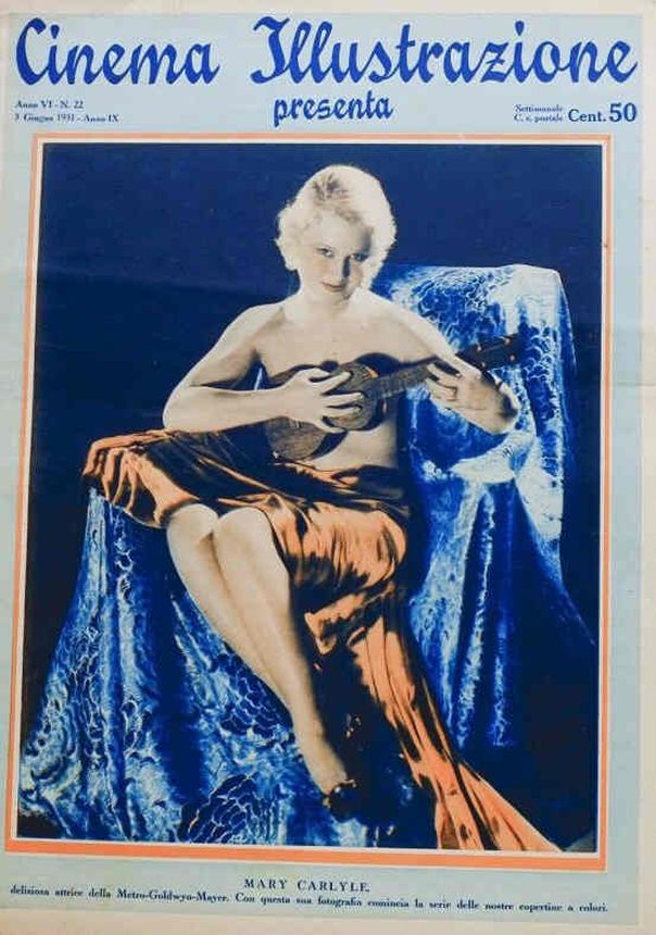 CINEMA ILLUSTRAZIONE magazine side cover Issue 22 3 June 1931