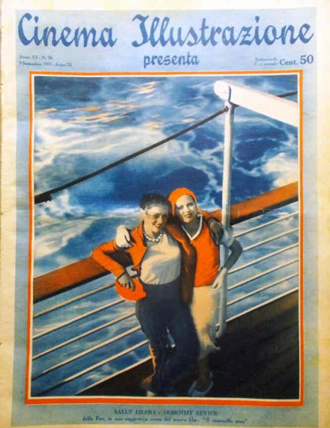 CINEMA ILLUSTRAZIONE magazine side cover Issue 36 9 September 1931