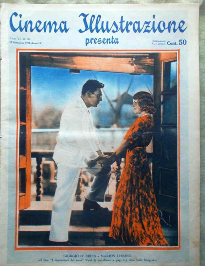 CINEMA ILLUSTRAZIONE magazine side cover Issue 38 23 September 1931