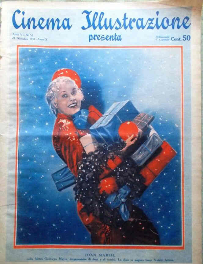 CINEMA ILLUSTRAZIONE magazine side cover Issue 51 23 December 1931