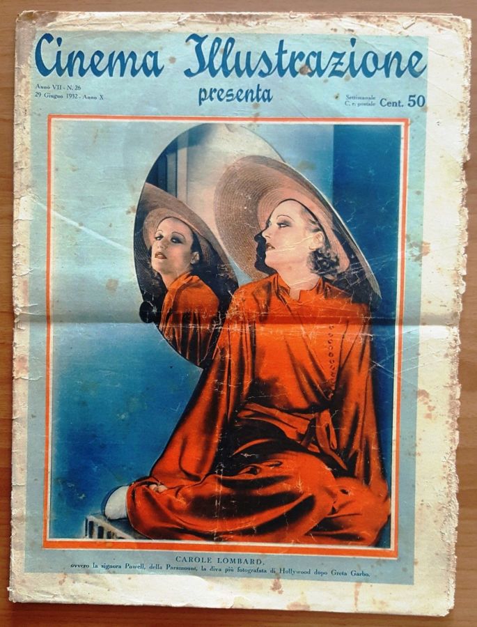 CINEMA ILLUSTRAZIONE magazine side cover Issue 26 29 June 1932