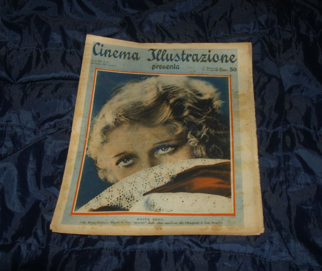 CINEMA ILLUSTRAZIONE magazine side cover Issue 29 20 July 1932