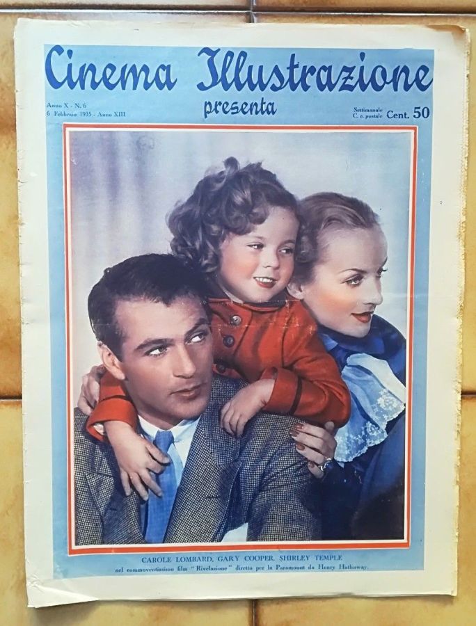CINEMA ILLUSTRAZIONE magazine side cover Issue 6 6 February 1935