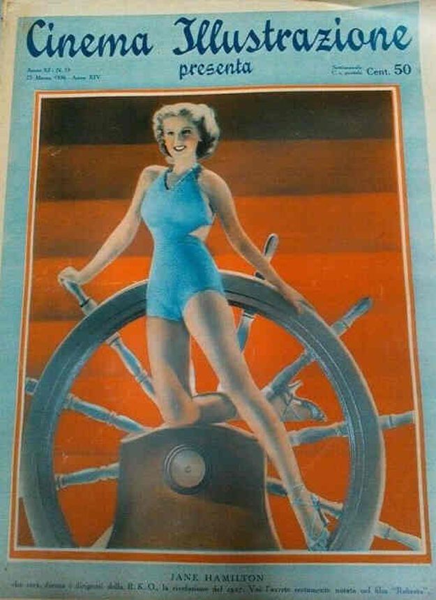 CINEMA ILLUSTRAZIONE magazine side cover Issue 13 25 March 1936