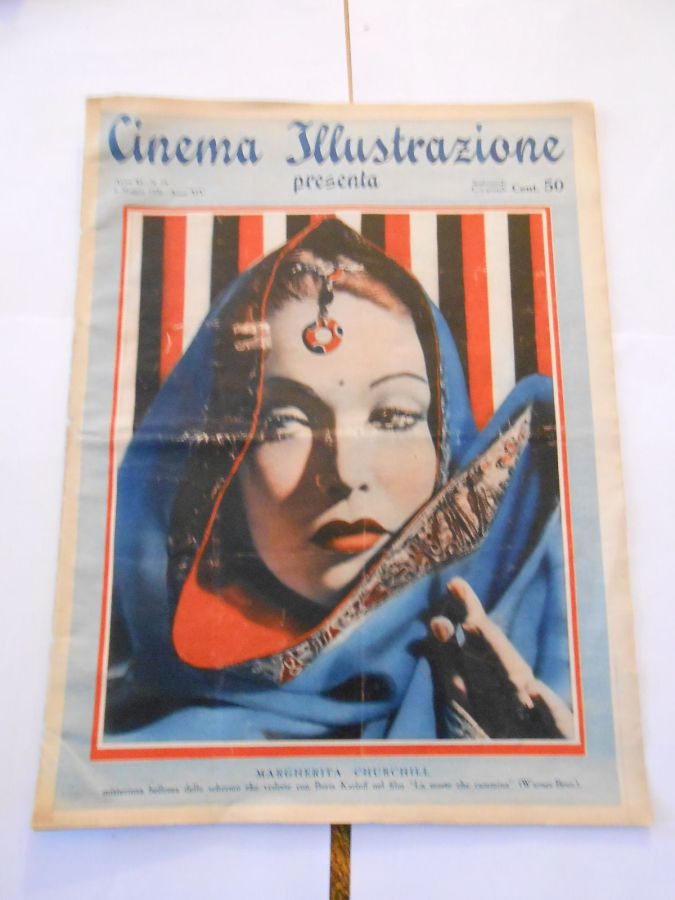 CINEMA ILLUSTRAZIONE magazine side cover Issue 19 6 May 1936
