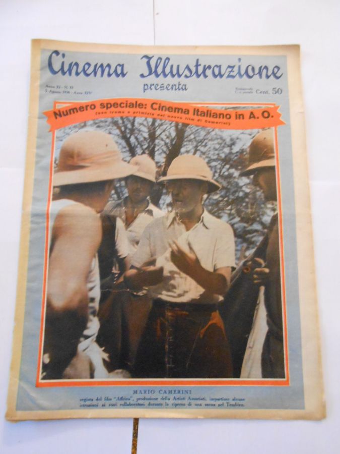 CINEMA ILLUSTRAZIONE magazine side cover Issue 32 5 August 1936
