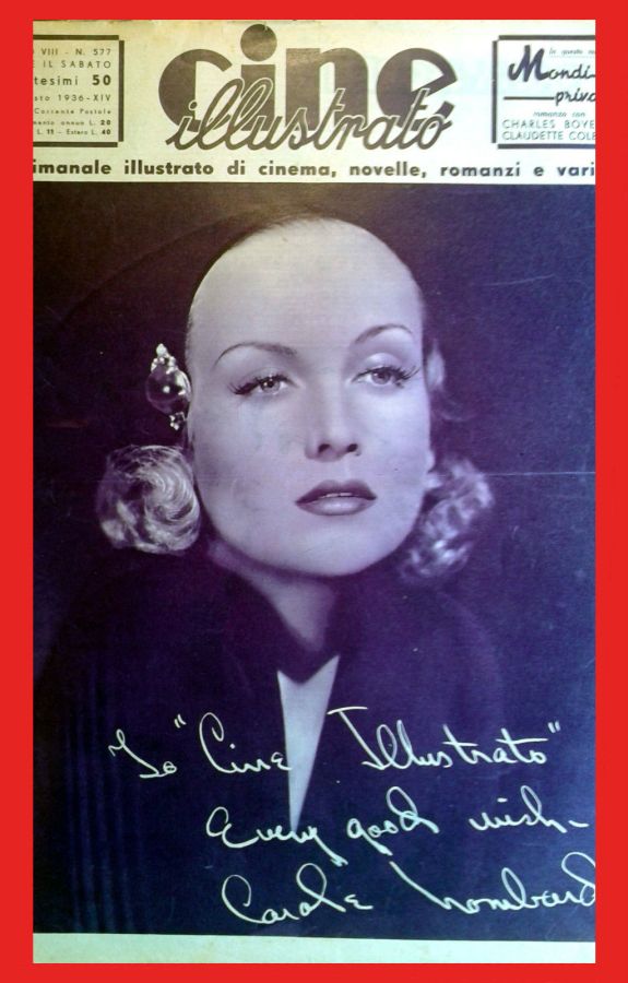 CINE ILLUSTRATO magazine side cover Issue 577  August 1936