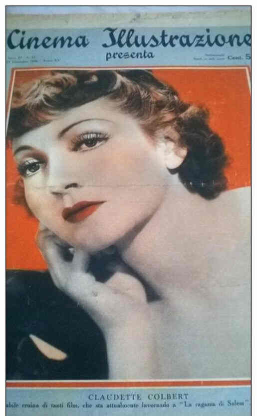 CINEMA ILLUSTRAZIONE magazine side cover Issue 52 23 December 1936