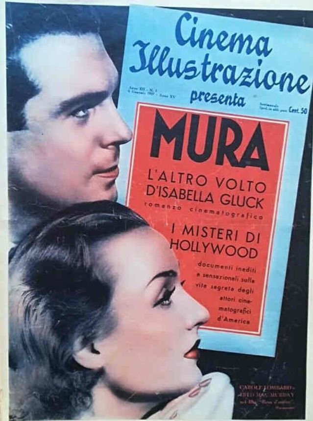 CINEMA ILLUSTRAZIONE magazine side cover Issue 1 6 January 1937