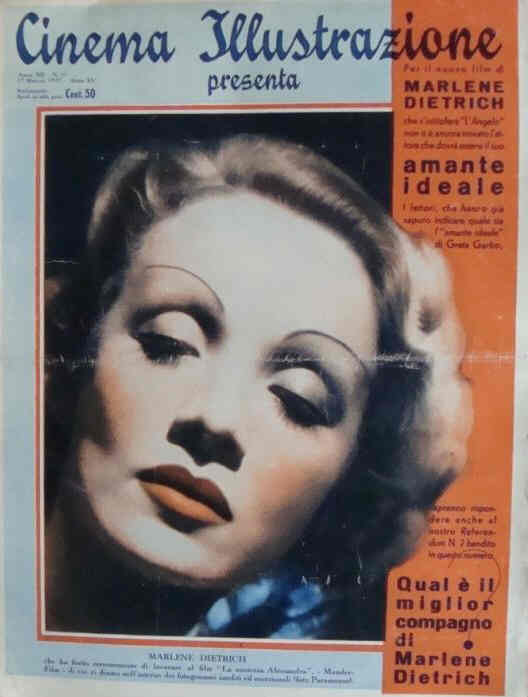 CINEMA ILLUSTRAZIONE magazine side cover Issue 11 17 March 1937