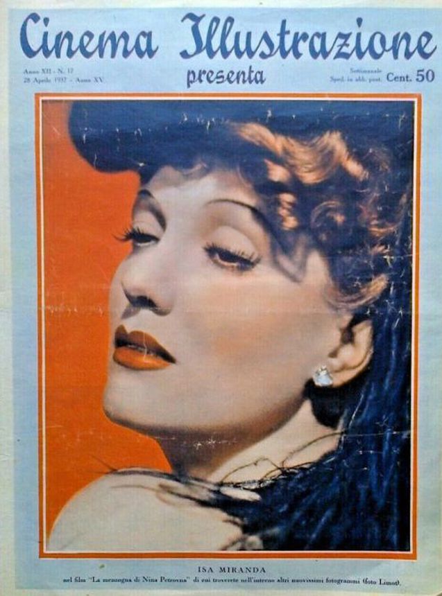 CINEMA ILLUSTRAZIONE magazine side cover Issue 17 28 April 1937
