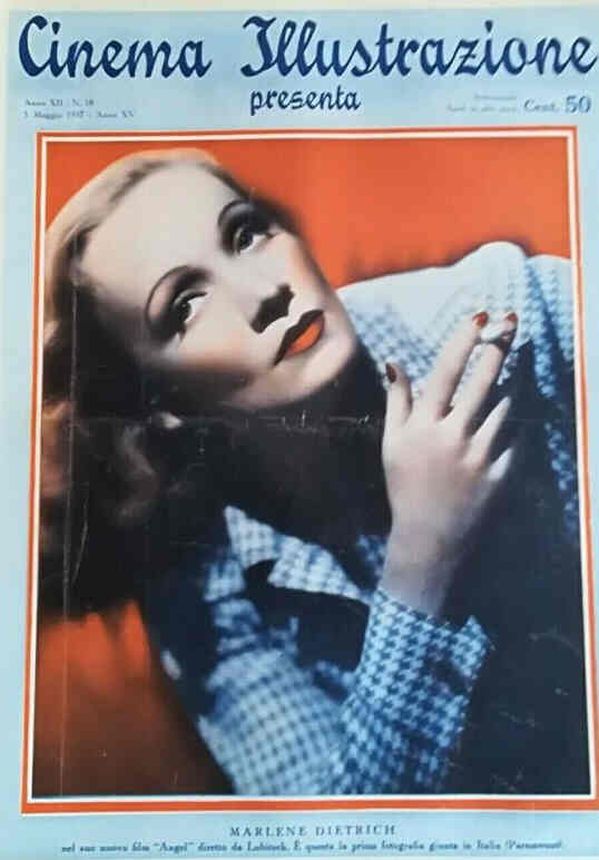 CINEMA ILLUSTRAZIONE magazine side cover Issue 18 5 May 1937