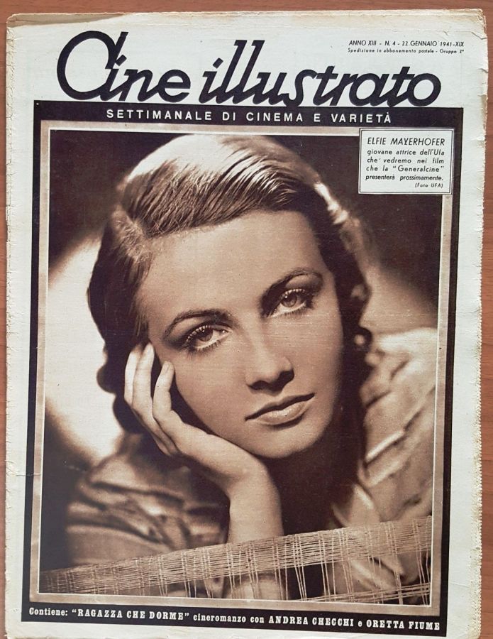 CINE ILLUSTRATO magazine side cover Issue 4 22 January 1941