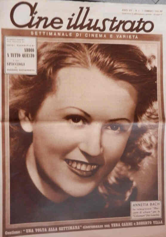 CINE ILLUSTRATO magazine side cover Issue 5 1 February 1942