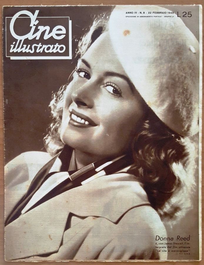 CINE ILLUSTRATO magazine side cover Issue 8 22 February 1948