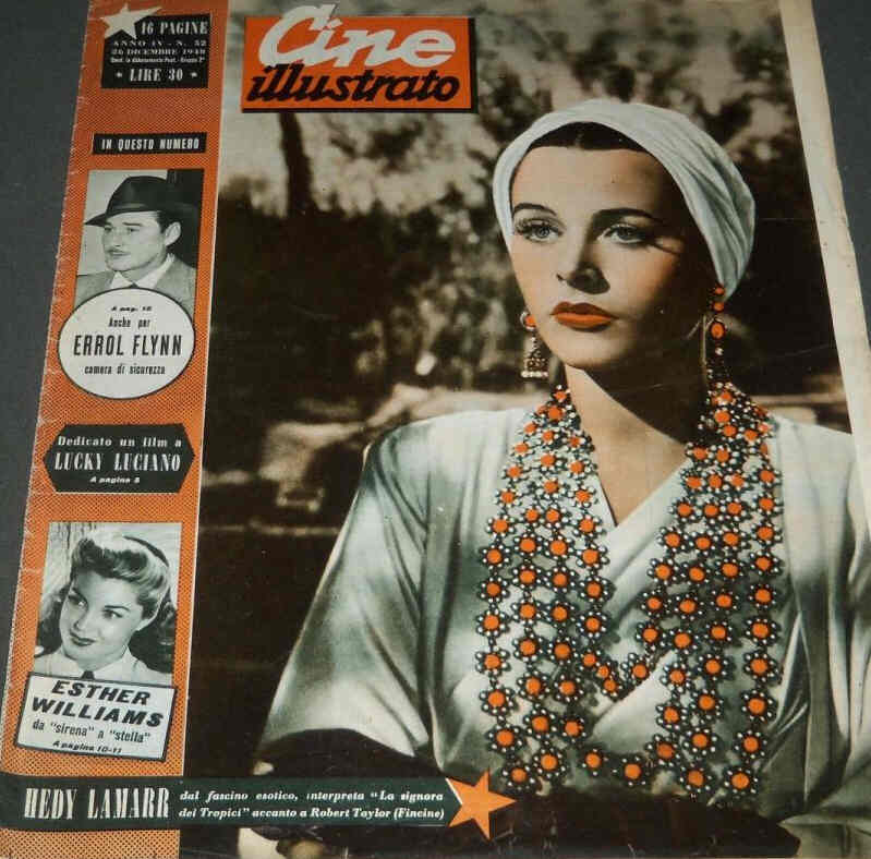 CINE ILLUSTRATO magazine side cover Issue 52 26 December 1948