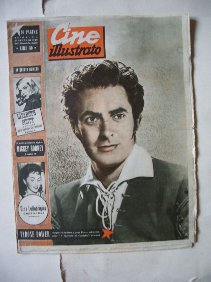 CINE ILLUSTRATO magazine side cover Issue 4 23 January 1949