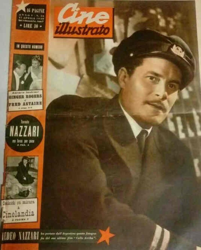 CINE ILLUSTRATO magazine side cover Issue 16 17 April 1949