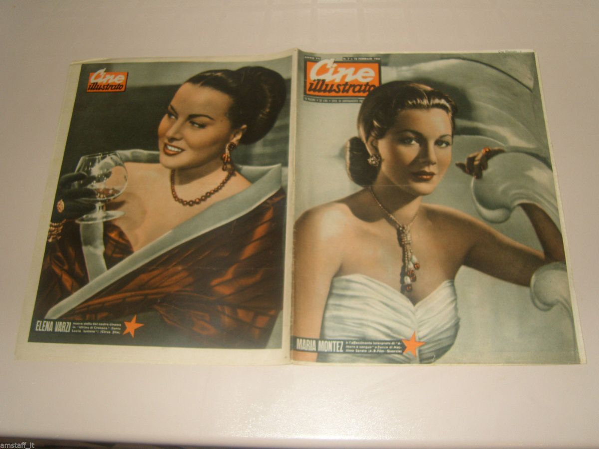 CINE ILLUSTRATO magazine side cover Issue 7 18 February 1951