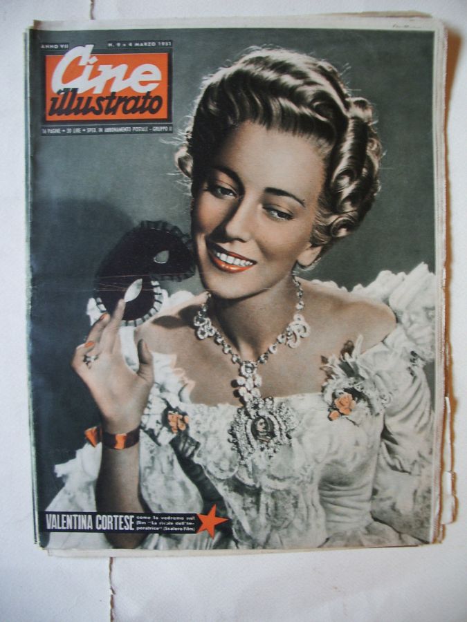 CINE ILLUSTRATO magazine side cover Issue 9 4 March 1951