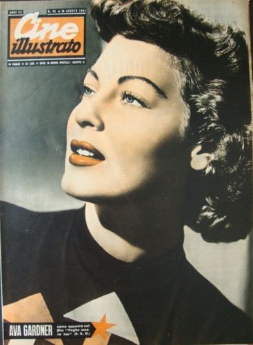 CINE ILLUSTRATO magazine side cover Issue 34  1951
