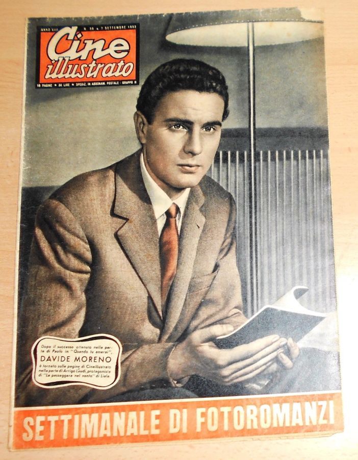 CINE ILLUSTRATO magazine side cover Issue 36 7 September 1952