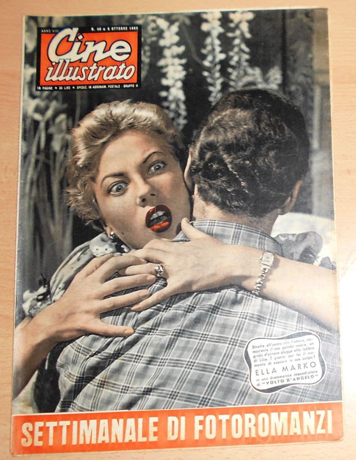 CINE ILLUSTRATO magazine side cover Issue 40 5 October 1952