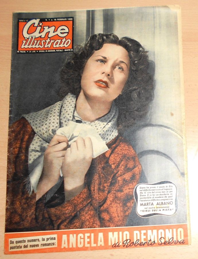 CINE ILLUSTRATO magazine side cover Issue 7 15 February 1953