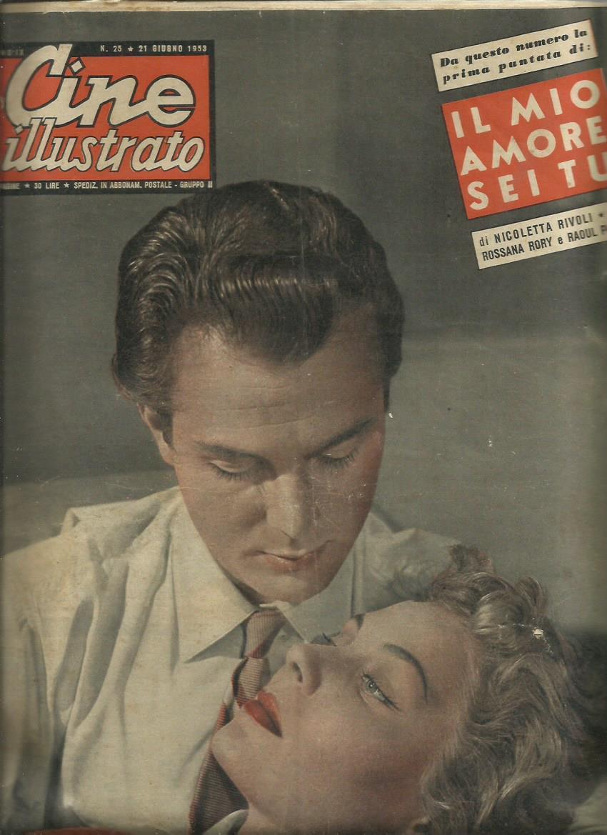 CINE ILLUSTRATO magazine side cover Issue 25 21 June 1953