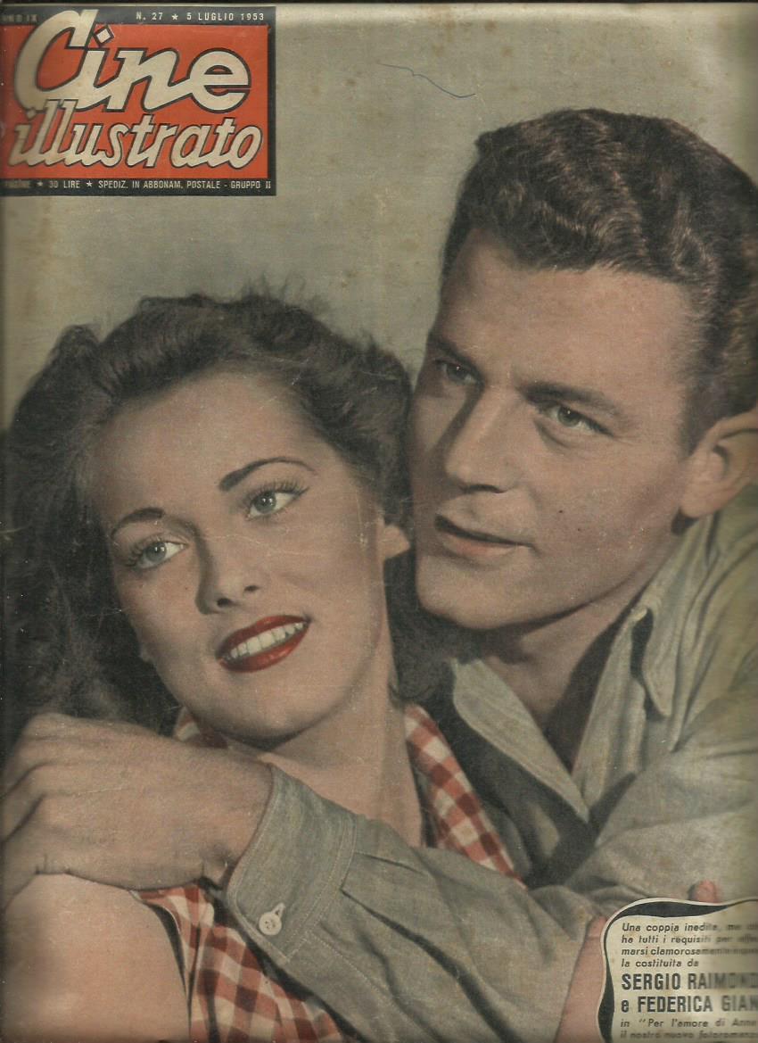 CINE ILLUSTRATO magazine side cover Issue 27 5 July 1953