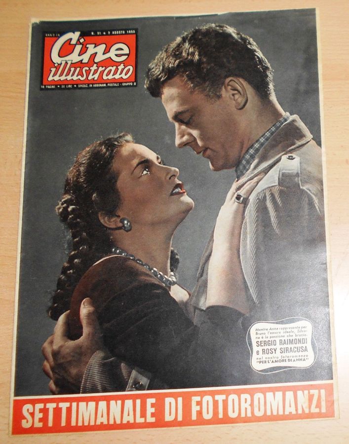 CINE ILLUSTRATO magazine side cover Issue 31 2 August 1953