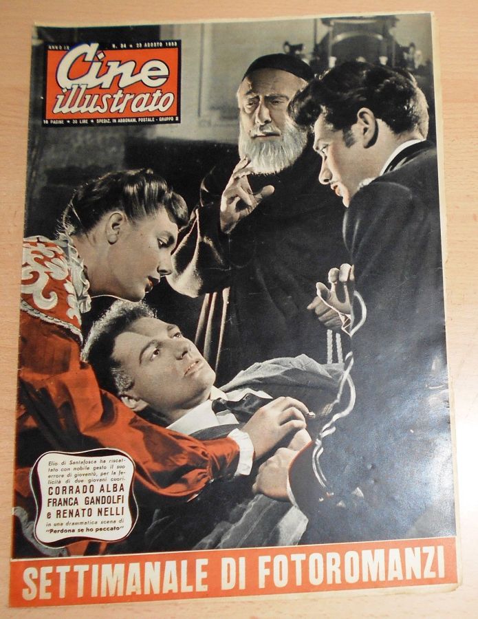 CINE ILLUSTRATO magazine side cover Issue 34 23 August 1953