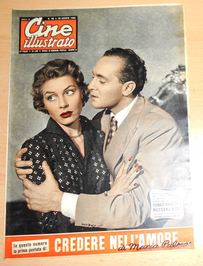 CINE ILLUSTRATO magazine side cover Issue 35 30 August 1953
